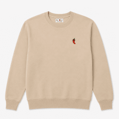 Polerón Cuello Redondo Unisex Beige
