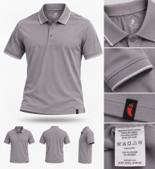 Polera Just Chill hombre Gris