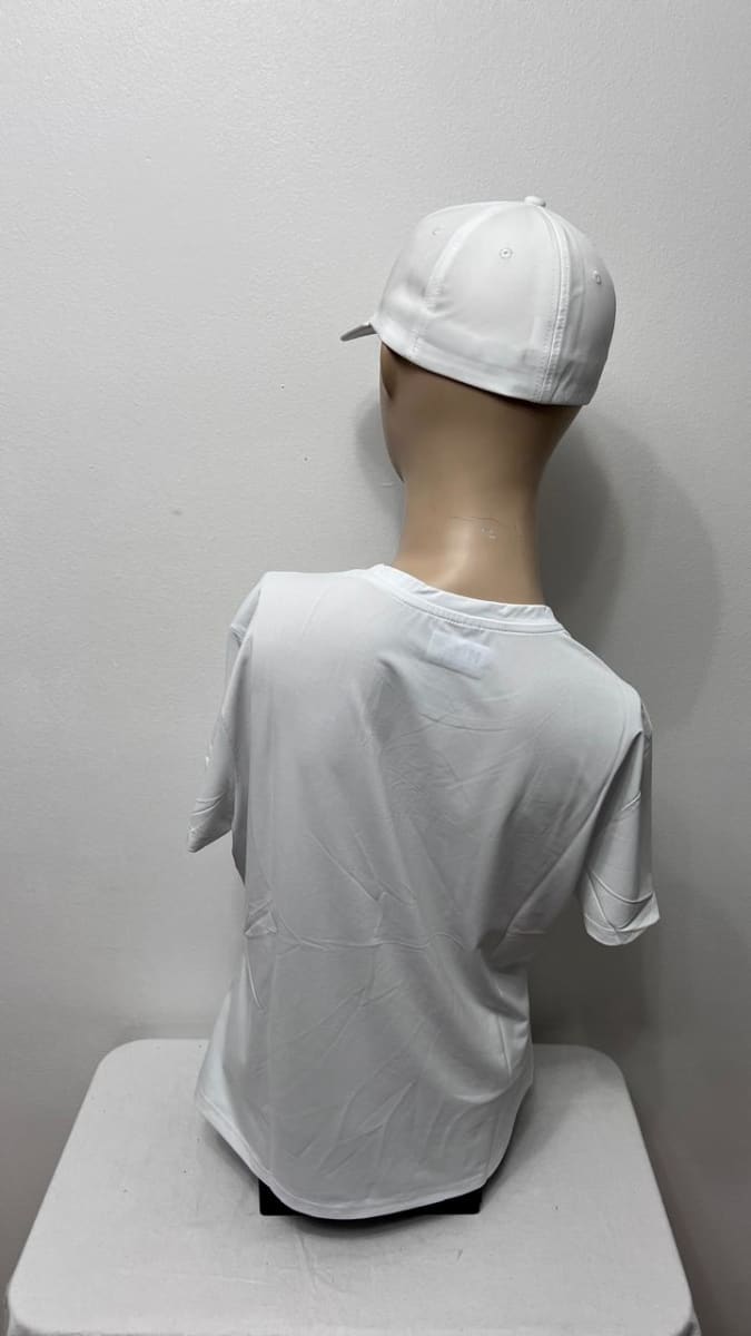 Polera Gimnasio Manga Corta Mujer Blanca2