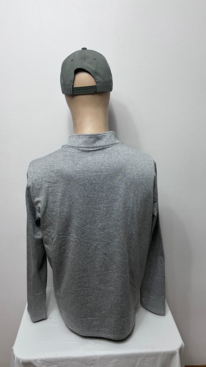Polera Primera Capa Manga Larga con Cierre Hombre Gris1
