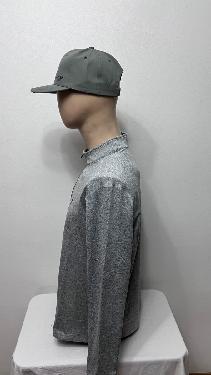 Polera Primera Capa Manga Larga con Cierre Hombre Gris2
