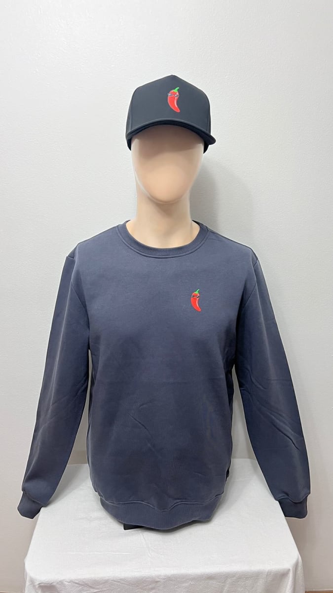 Polerón Cuello Redondo Unisex Grafito1