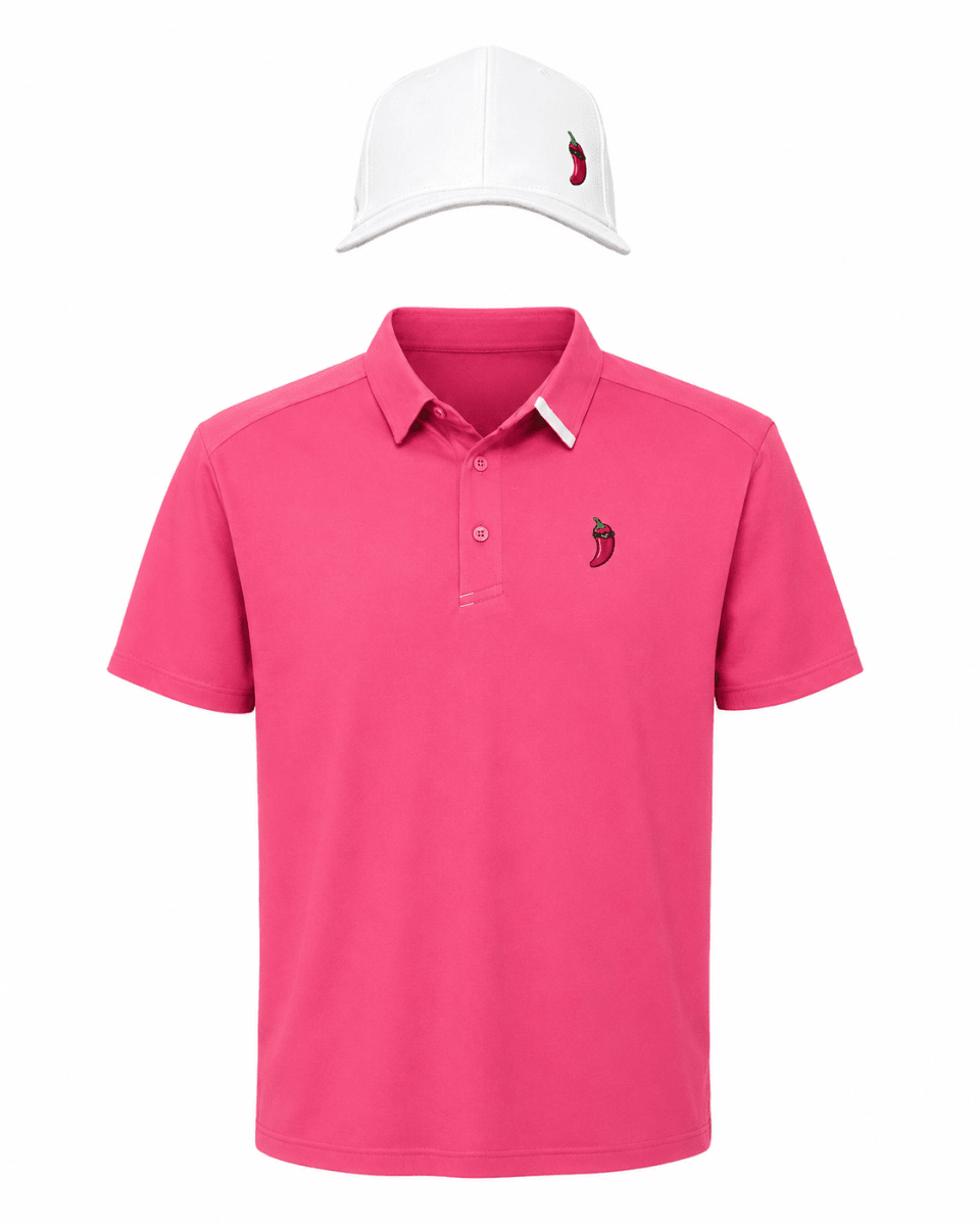 Polera Golf Hombre RG Rosado1
