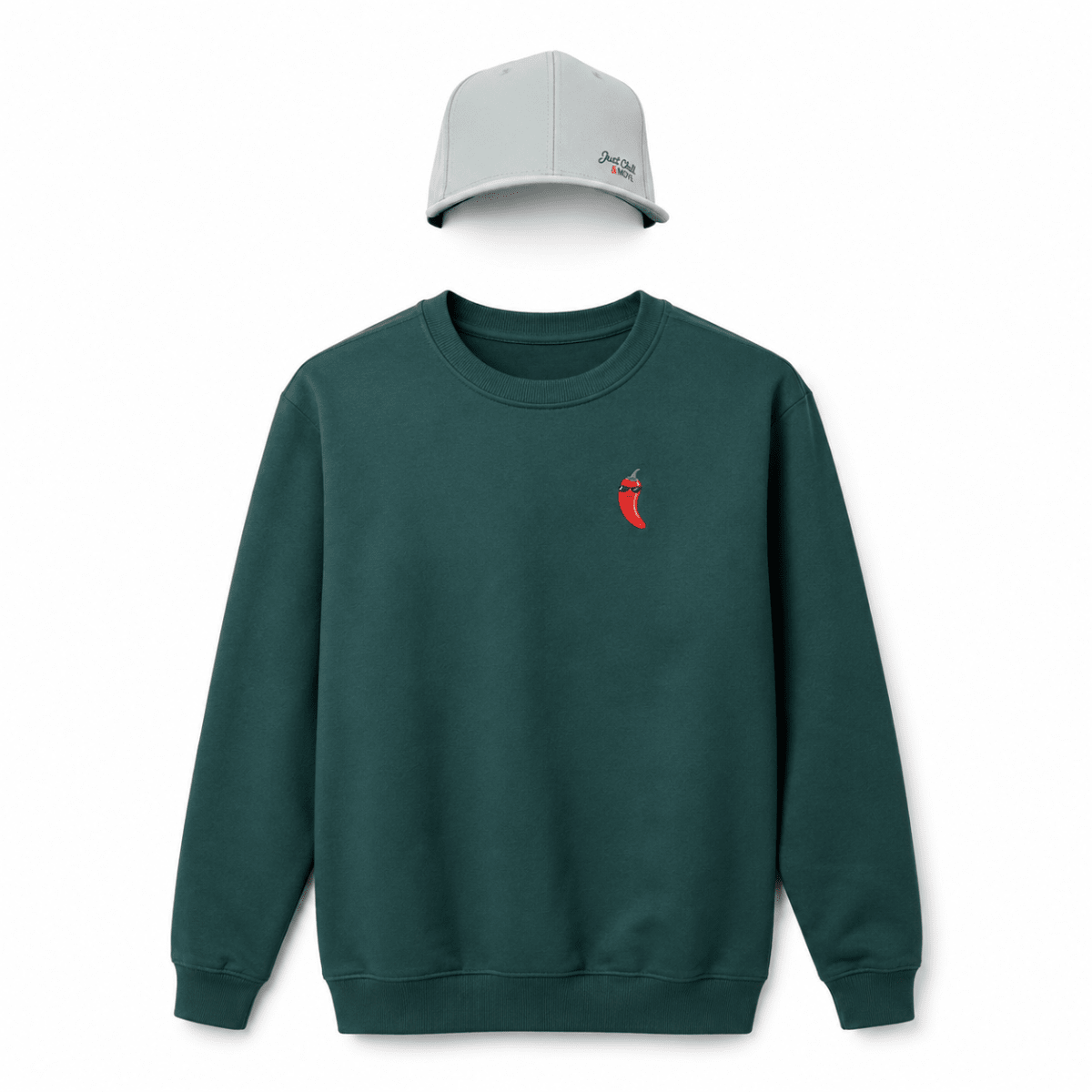 Polerón Cuello Redondo Unisex Verde1