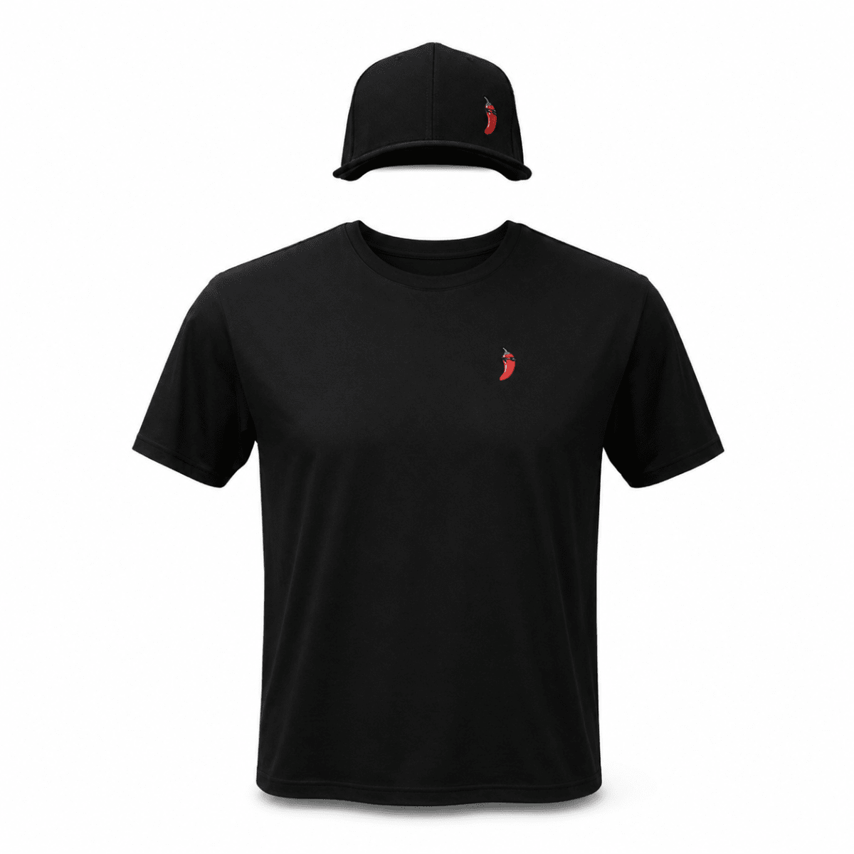 Polera Gimnasio Manga Corta Hombre Negra1