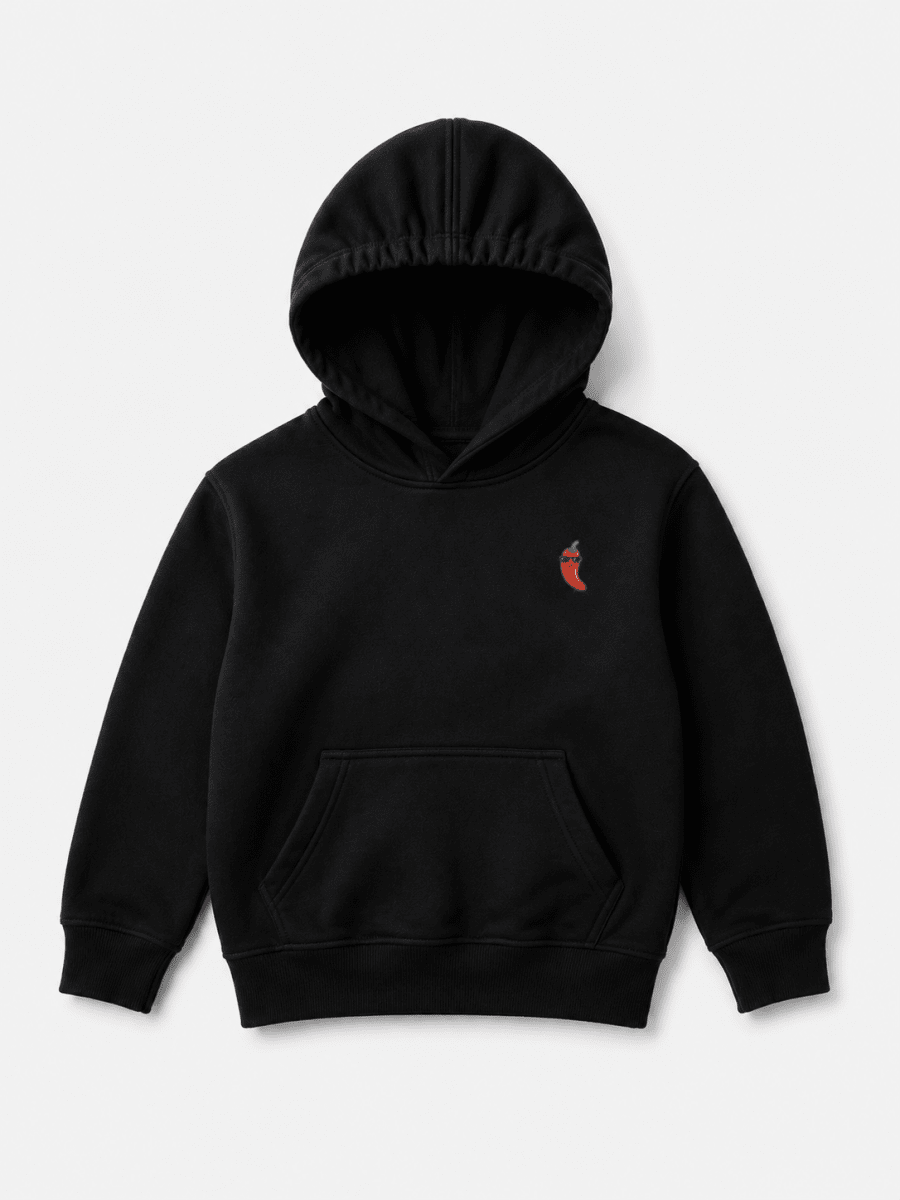 Poleron Capucha Niño Negro1