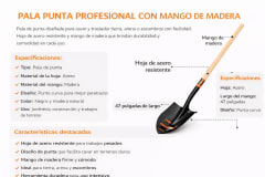 PALA PUNTA HUEVO T-2000 M/LARGO TRUPER