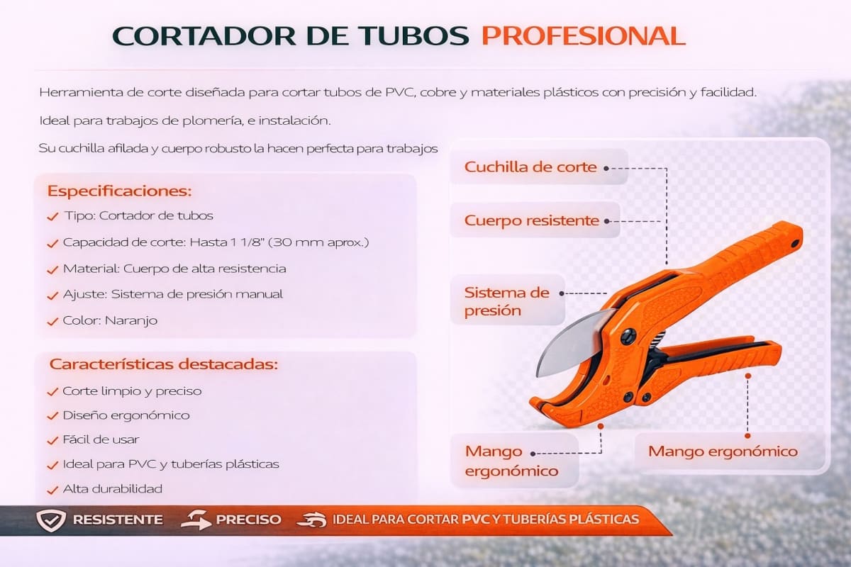 TIJERA CORTA TUBO PLASTICO TRUPER1