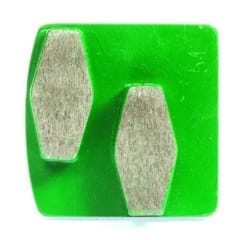 Pack 9 diamantes metálicos SCM - Bauta doble verde Scanmaskin