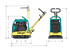 Placa Compactadora APR 25/50 Hatz AMMANN