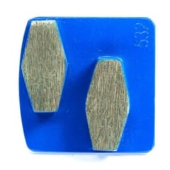 Pack 9 diamantes metálicos SCXXX - Bauta doble azul Scanmaskin