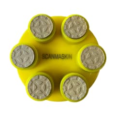 Pack 9 diamantes de resina - Amarillo #1500 Scanmaskin