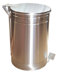 BASURERO ACERO INOXIDABLE 120LT NACIONAL