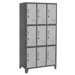 Locker metálico 3 cuerpos 3 puertas L300-3
