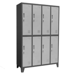 Locker metálico 4 cuerpos 2 puertas L400-2