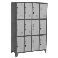 Locker metálico 4 cuerpos 3 puertas L400-3