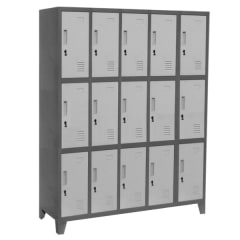 Locker metálico 5 cuerpos 3 puertas L500-3
