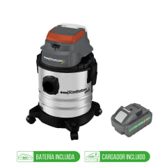ASPIRADORA INALAMBRICA 18V 20 L 1 BAT 4AH+CARGADOR GLADIATOR