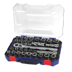 JUEGO DE DADOS 1/2'; 30 PIEZAS WORKPRO