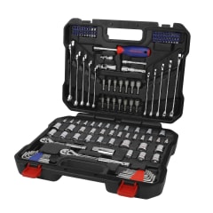 JUEGO DADOS COMBINADOS 1/4 3/8 145 PIEZAS WORKPRO
