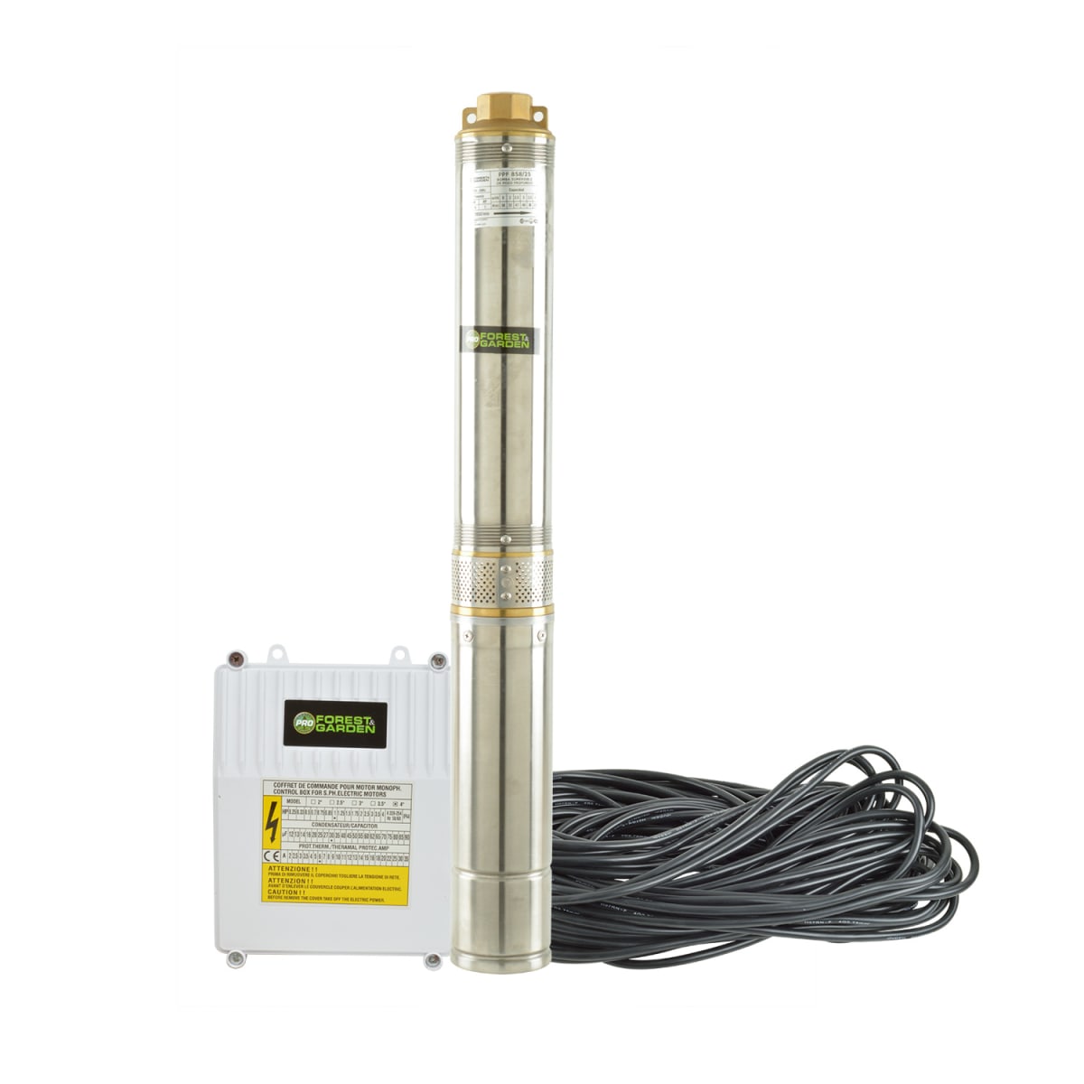 BOMBA POZO PROFUNDO 1 hp PPF 858/25 FOREST AND GARDEN1