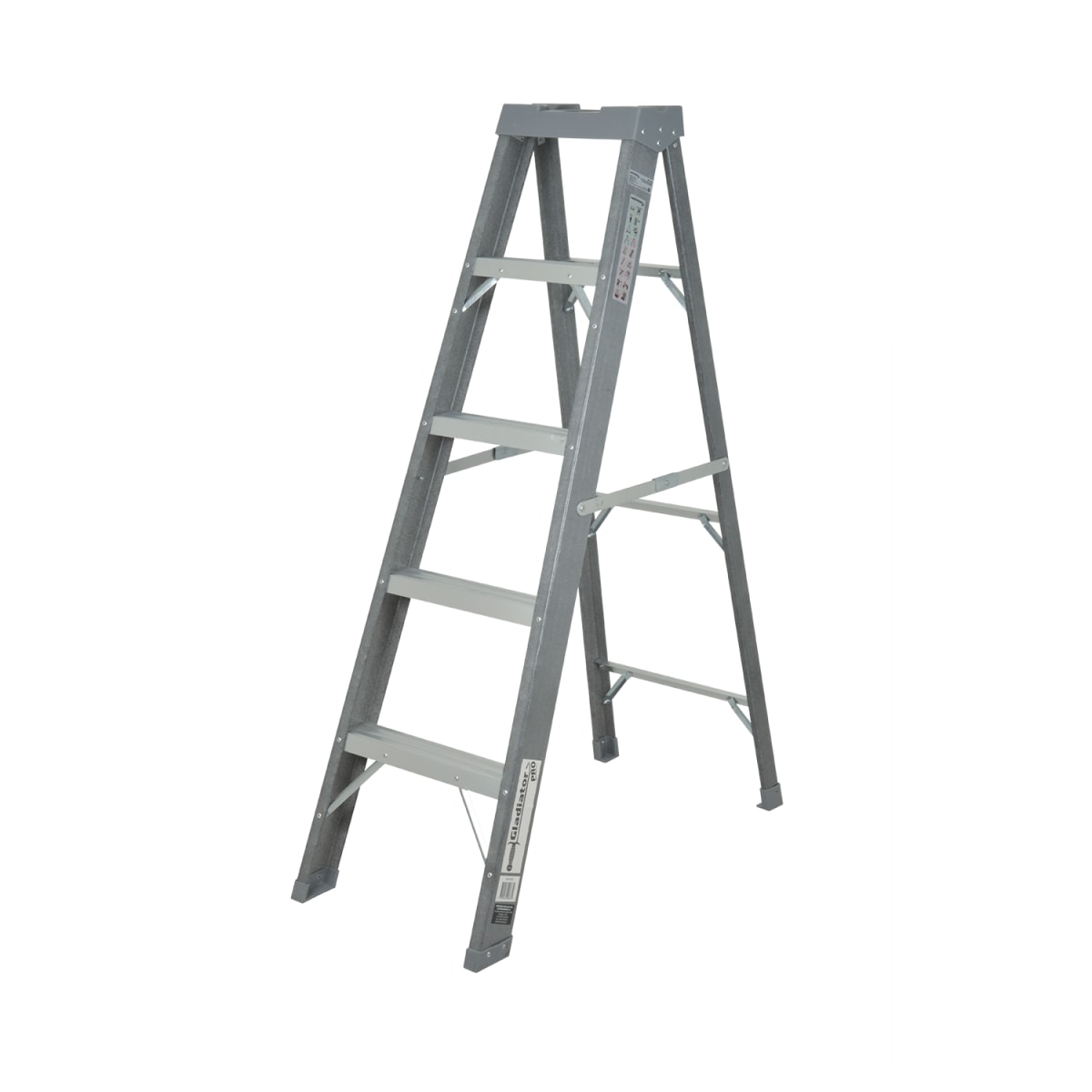 ESCALA PROFESIONAL TIJERA FIBRA VIDRIO 5 ESCALONES GLADIATOR1