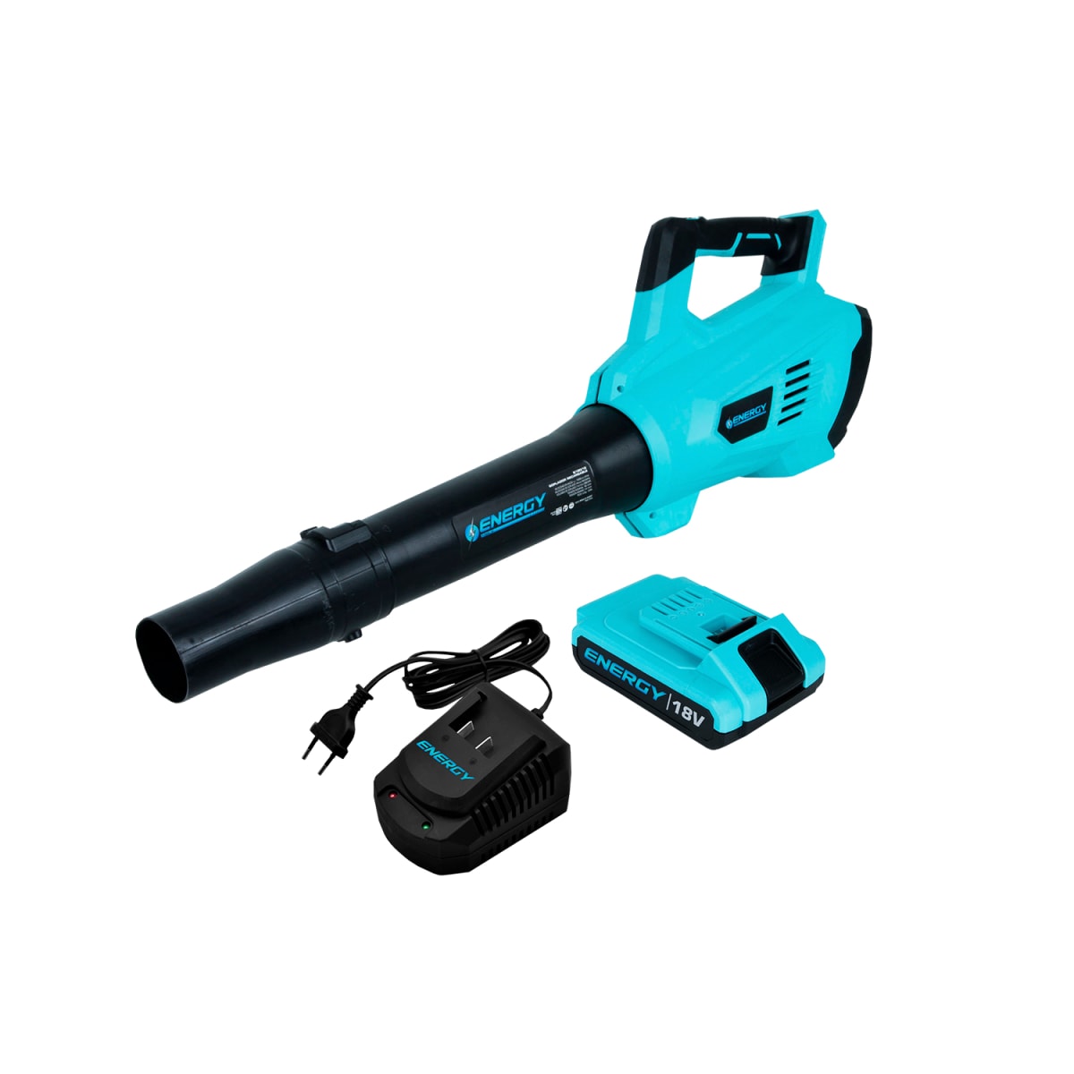 SOPLADOR HOJAS INALAMBRICO 18v C/BATERIA y CARGADO ENERGY1