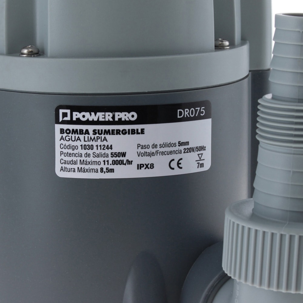 Bomba sumergible 0,75HP agua limpia2