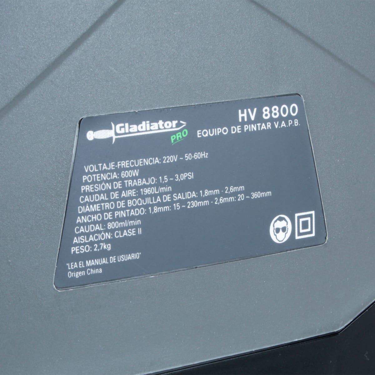 EQUIPO DE PINTAR HV 8800 GLADIATOR5