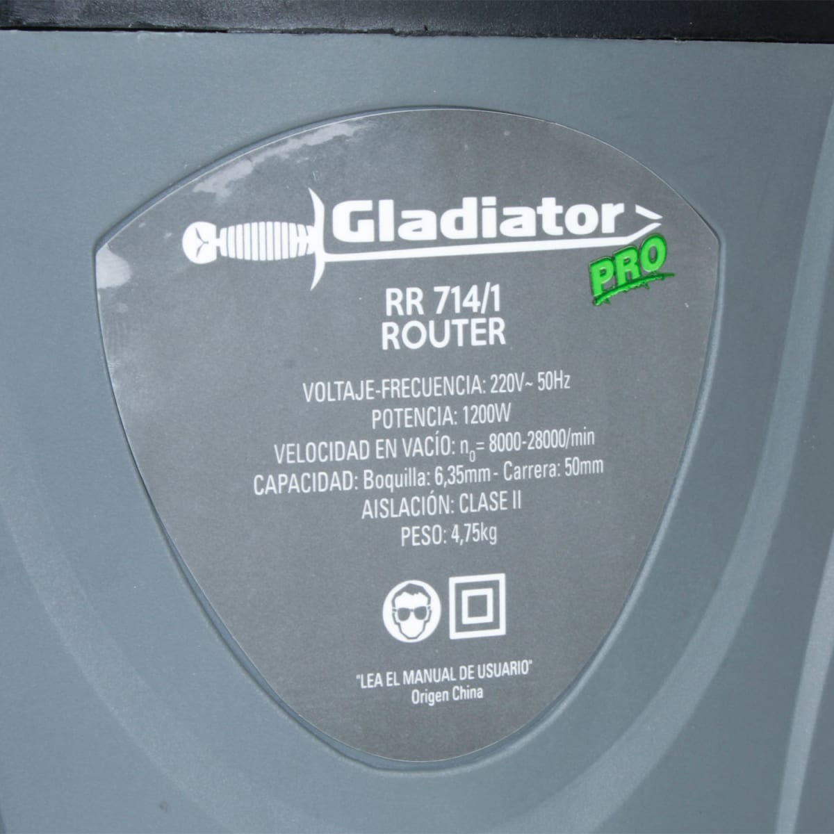 REBAJADOR TUPI 1/4'; 1200w RR 714/1 GLADIATOR4