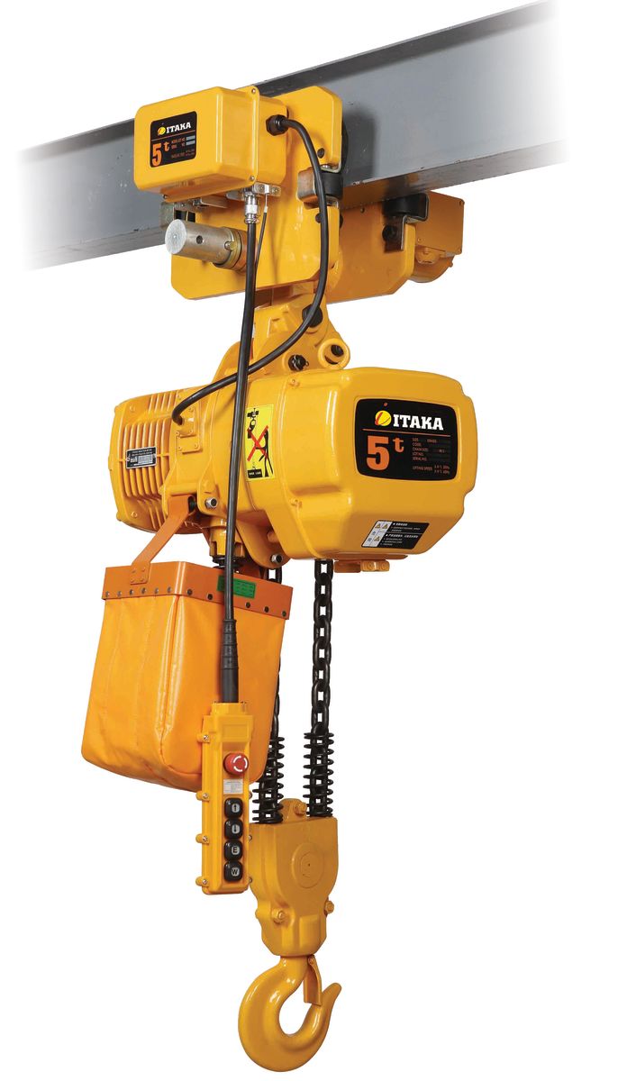 TECLE ELECTRICO 5T 6M INDUSTRIAL C/TROLLEY 380V HBD0521