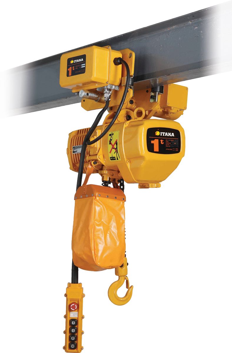 TECLE ELECTRICO 1T 6M INDUSTRIAL C/TROLLEY 220V EHC011