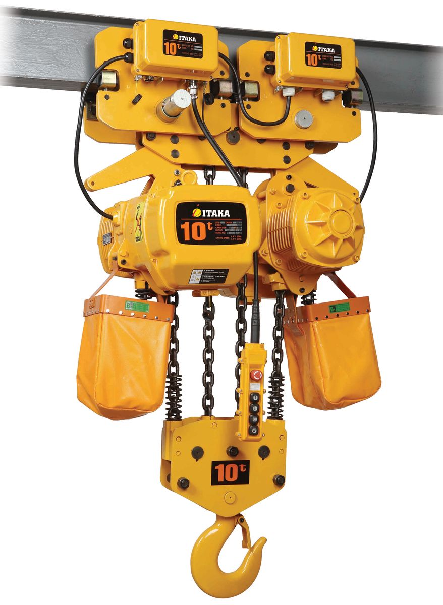 TECLE ELECTRICO 10T 6M INDUSTRIAL C/TROLLEY 380V HBD1041