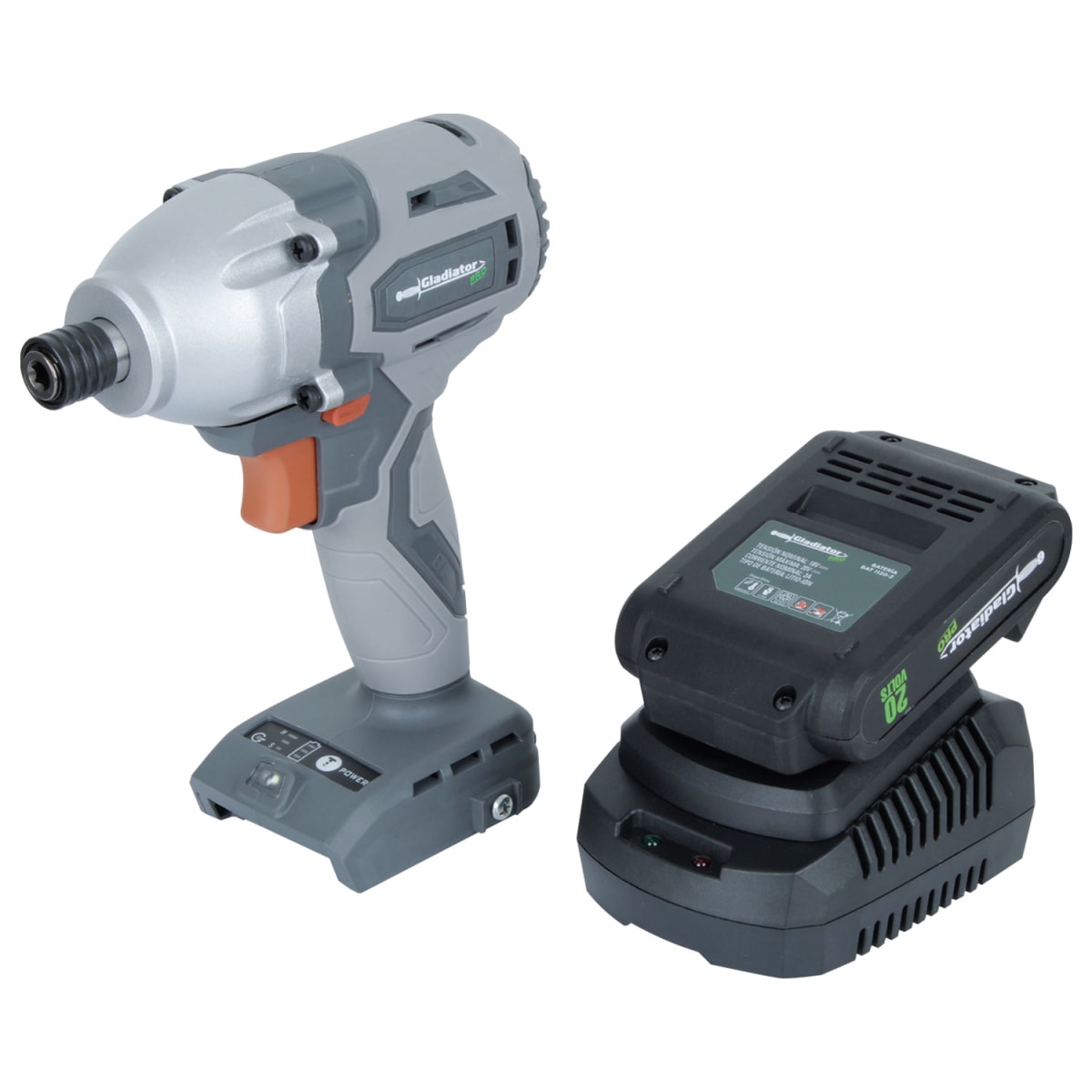 ATORNILLADOR IMPACTO 1/4'; 20V 1 BAT BRUSHLESS AI 1 GLADIATOR4