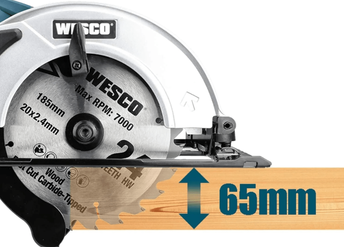 SIERRA CIRCULAR 1500W 185MM WS3441 WESCO | HDTOOLS3