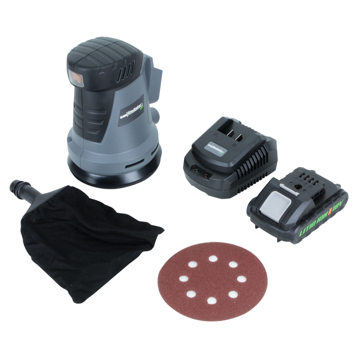 LIJADORA ROTO ORBITAL INALAMBRICA 18V 1 BAT LR8125 GLADIATOR5