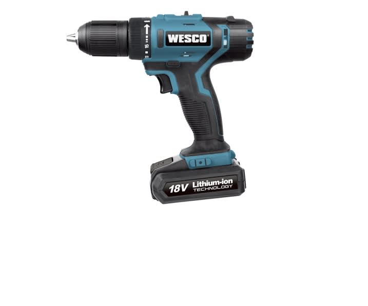 18V TALADRO ATORN/PERC 13MM 42NM+1x1.5AH WS2937 WESCO1