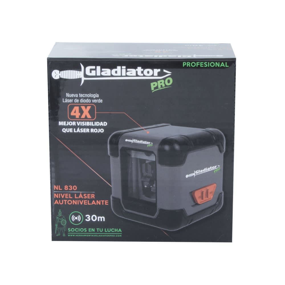 NIVEL LASER AUTONIVELANTE 30 Mts NL30 GLADIATOR4