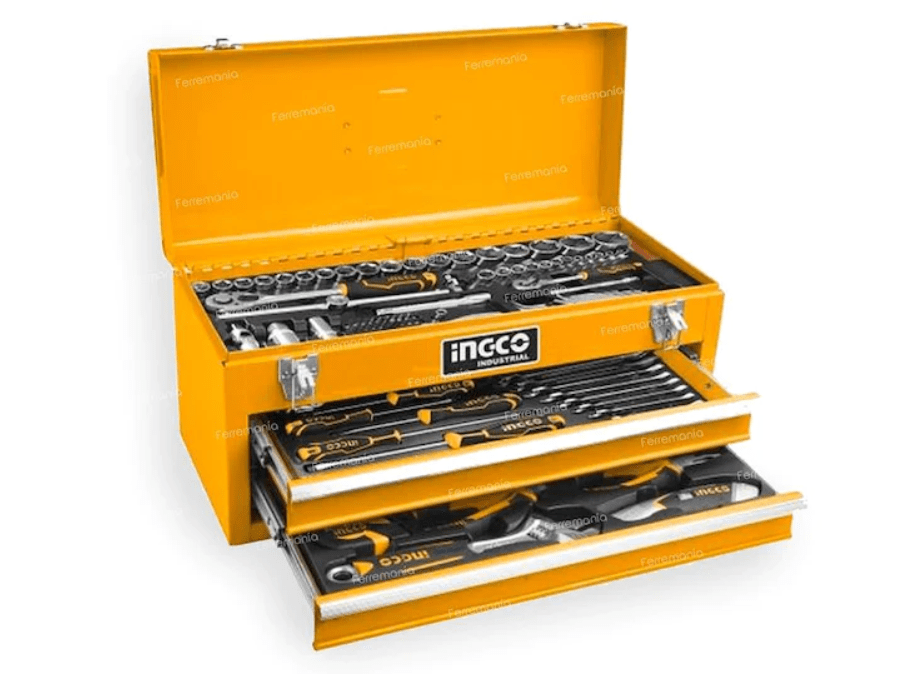 SET DE HERRAMIENTAS INDUST CAJA METALICA 97 PZS INGCO HTCS2209711