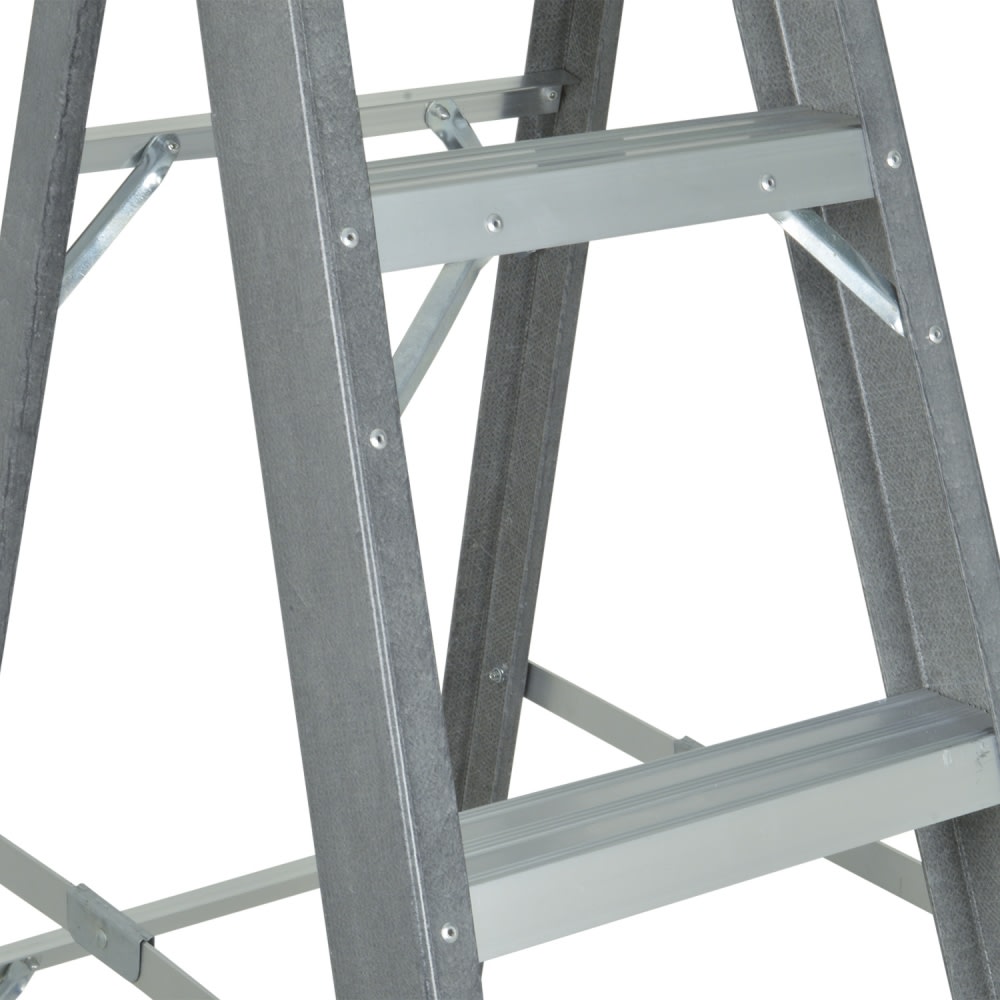 ESCALA PROFESIONAL TIJERA FIBRA VIDRIO 5 ESCALONES GLADIATOR3
