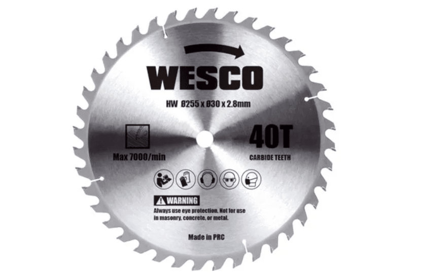 SIERRA INGLETEADORA 1800W 255MM WESCO MOD.WS71704