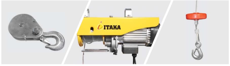 TECLE ELECTRICO 1T PIOLA ACERO 20M 220V PA-1000C2