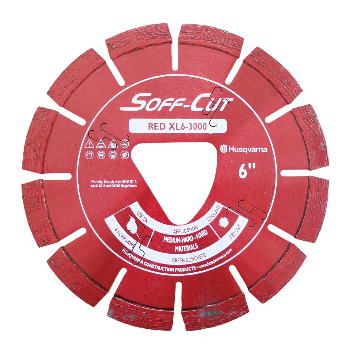 Disco de corte en fresco 6'' Soff-Cut Husqvarna1