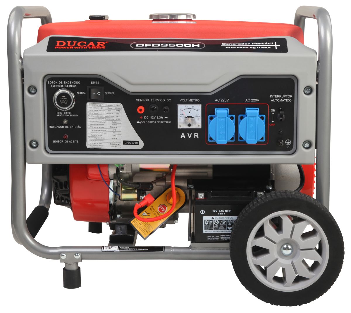 GENERADOR BENCINERO 3.0KW ELECTRICO MOD.DFD3500H1