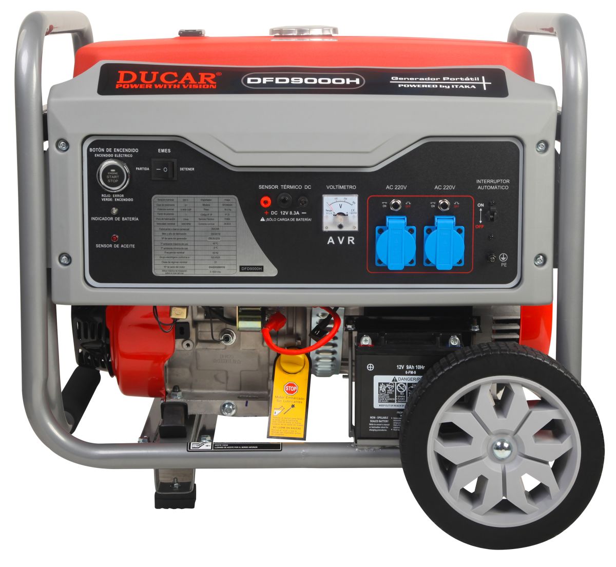 GENERADOR BENCINERO 7.0KWELECTRICO MOD.DFD9000H1
