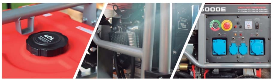 GENERADOR BENCINERO 11.0KW ELECTRICO DG15000E DUCAR5