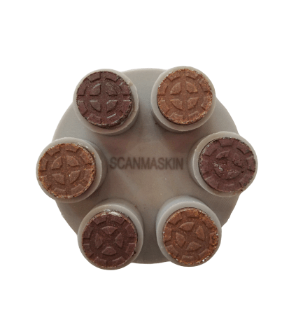 Pack 9 diamantes de resina - Gris #50 Scanmaskin1
