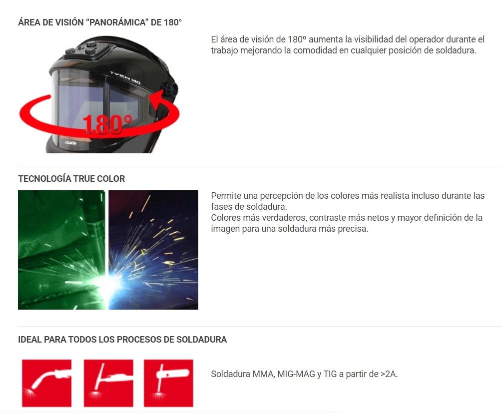 MASCARA FOTOSENCIBLE MMA/MIG - MAG/TIG T-VIEW 180 TELWIN4