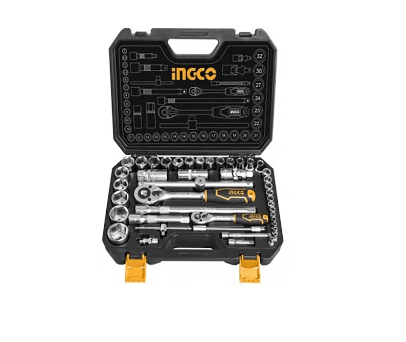 Set dados y chicharra 44 pieza 1/2”-1/4” INGCO1