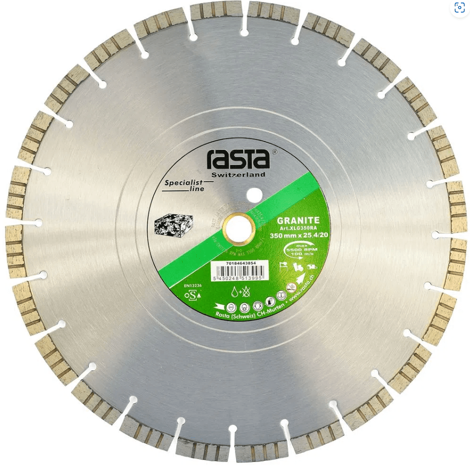 DISCO DIAMANTADO - GRANITO - 14'' - GRANITE - RASTA - (350X3,2X25MM)1